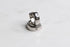 PAYTON Silver Plated Plain Mini Hoop Ear Huggers with Cubic Zirconia